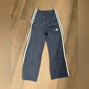 Adidas Dark Blue Joggers with White Stripes